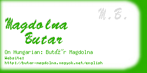 magdolna butar business card